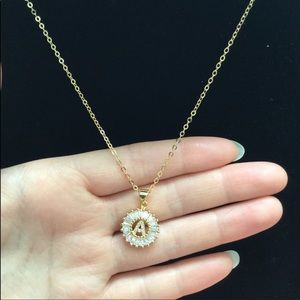 New 18K gold “A” CZ diamond chain for women